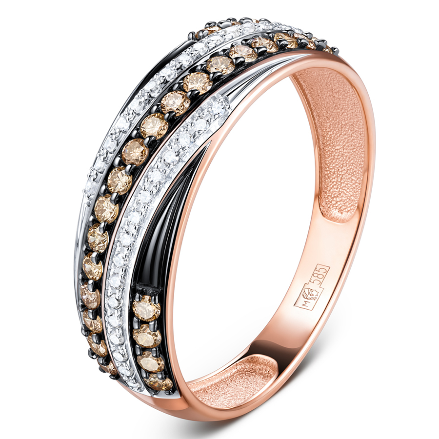 Кольцо, золото, бриллиант, 019-11060